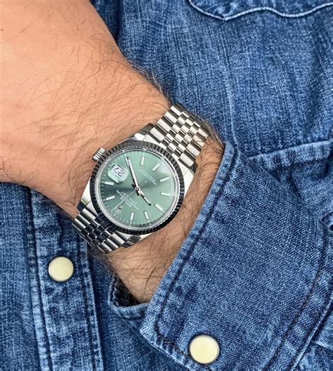 mint green rolex 36|Rolex datejust 36 126234.